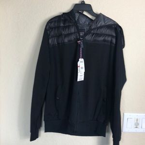 NWT Men's Black Hooded Jacket